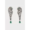 Stud earrings with rhinestones