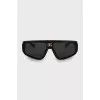 Sunglasses mask with gold logo