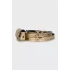 Gold belt with removable elements