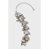 Cuff decorated with crystals