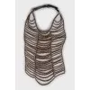 Necklace of faceted beads