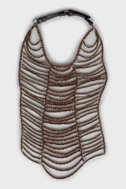 Necklace of faceted beads
