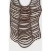 Necklace of faceted beads