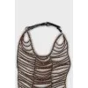 Necklace of faceted beads