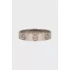 White gold ring Love
