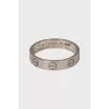 White gold ring Love