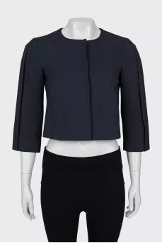 Cropped jacket with buttons