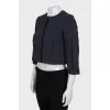 Cropped jacket with buttons