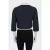 Cropped jacket with buttons