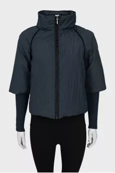 Blue pleated jacket