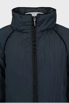 Blue pleated jacket
