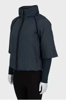 Blue pleated jacket