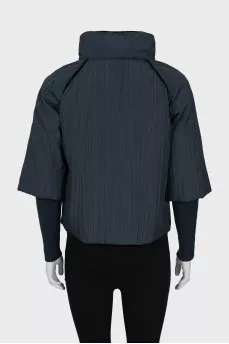 Blue pleated jacket
