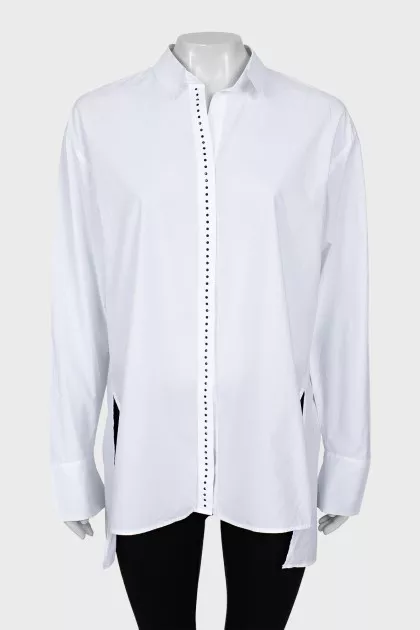 Men's shirt decorated with crystals