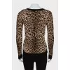 Animal print pullover