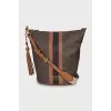 Bag with branded print