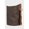 Bag with branded print