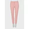 Pink tapered trousers