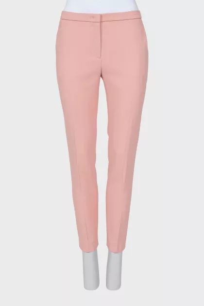 Pink tapered trousers