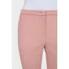 Pink tapered trousers