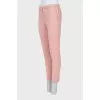 Pink tapered trousers