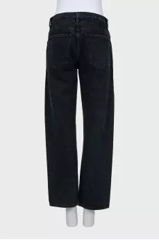 Джинсы straight fit черног цвета