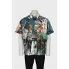 Men's printed short sleeve shirt