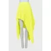 Asymmetrical pleated skirt