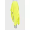 Asymmetrical pleated skirt