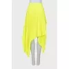Asymmetrical pleated skirt