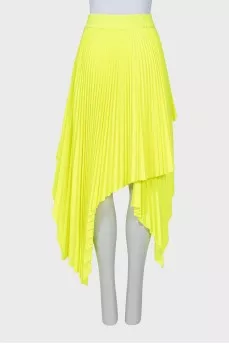 Asymmetrical pleated skirt