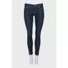Skinny jeans with contrast stitching