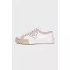 White textile sneakers