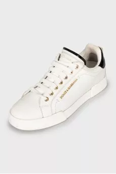 Portofino white leather sneakers