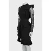 Dress with lace sleeves