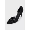 Suede pointed toe shoes