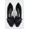 Suede pointed toe shoes