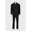 Men's black suit with tag