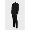 Men's black suit with tag