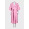 Pink dress with collar