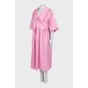 Pink dress with collar