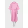Pink dress with collar