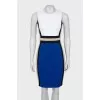 Sheath dress with zipper