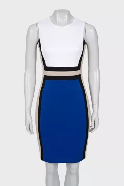 Sheath dress with zipper