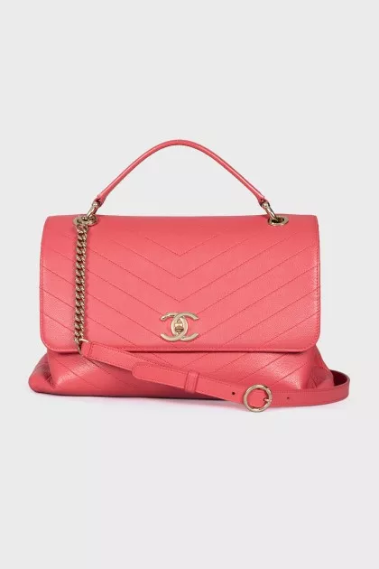 Chevron Chic Top Handle bag