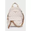 Monogram canvas backpack