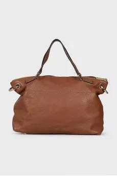 Brown leather bag