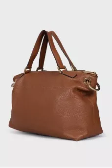 Brown leather bag