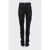 Black pants with tag