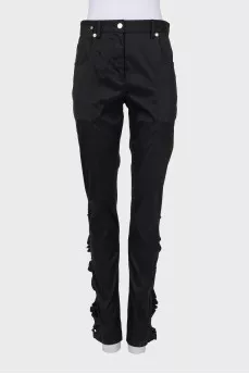 Black pants with tag